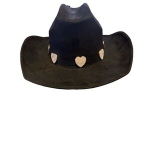 Getty Up Cowgirl Rhinestoned 🖤Heart🖤 Hat